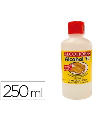 Alcohol etilico alcohoben de 70º bote de 250 ml